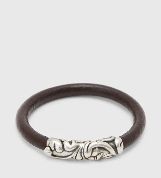 Gothic Leather Bracelet